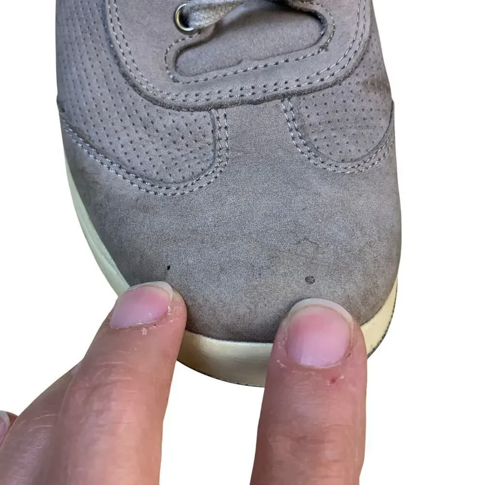 Mephisto Runoff Taupe Snakeskin Airjet Running Sneakers Size 6.5